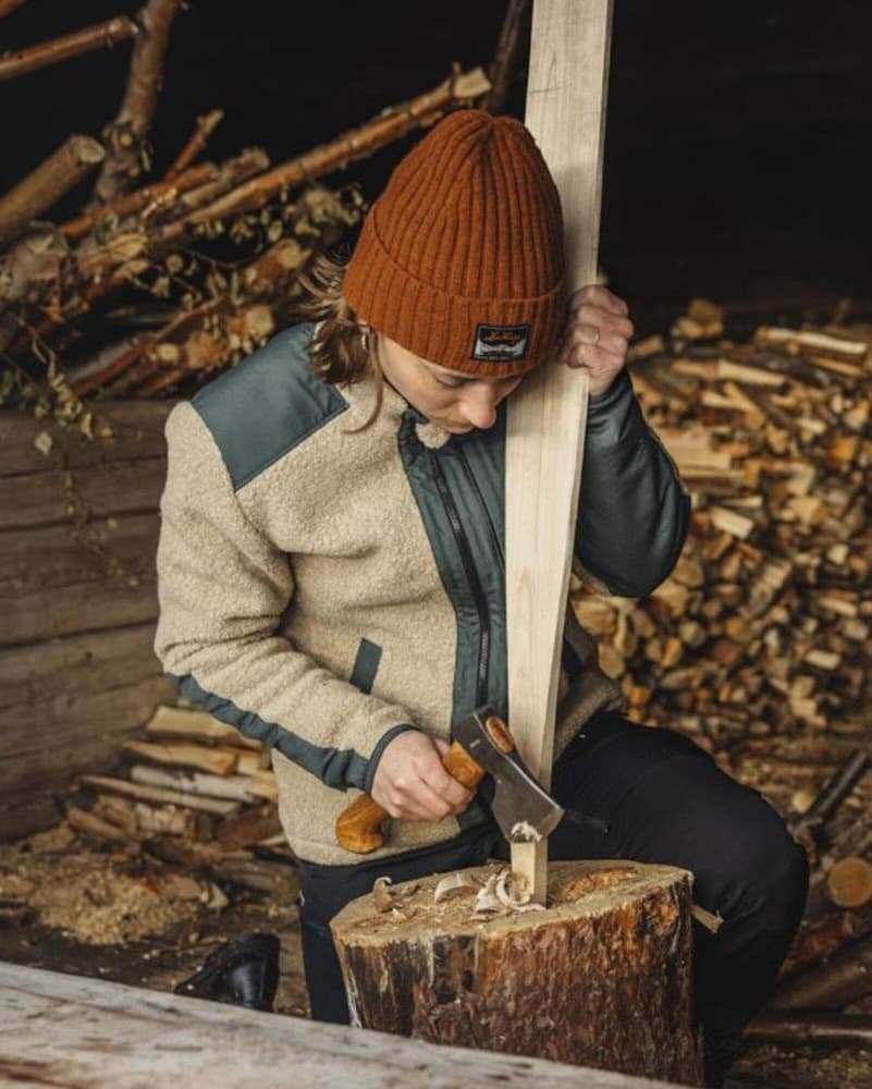 Saruk Wool Pile Mid Full Zip W Sand, view: 5