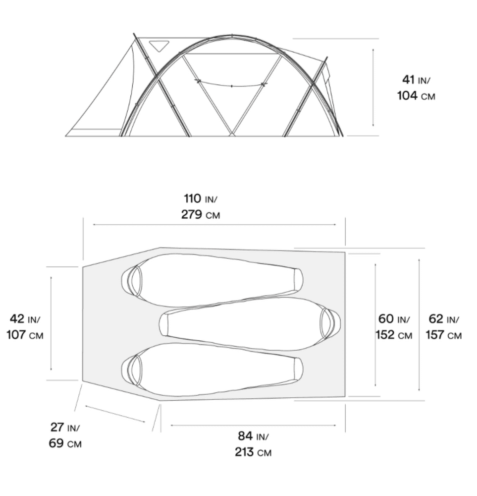 ACI™ 3 Tent Alpine Red, view: 5
