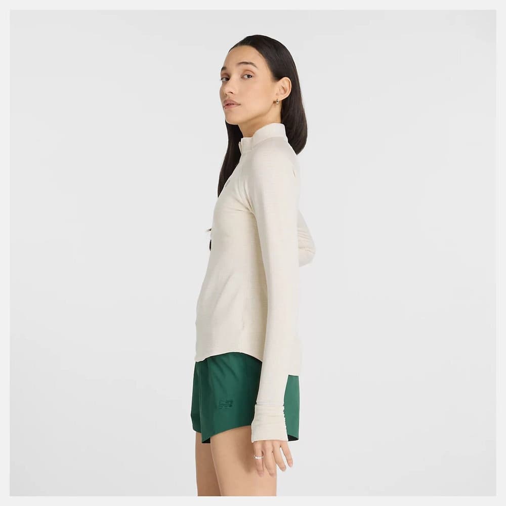 Athletics Heat Grid 1/2 Zip Linen Heather, view: 2