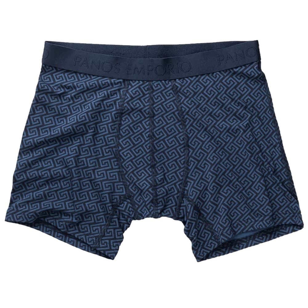 3pk Base Bamboo Boxer Poseidon/High Tide/Blue Meander, view: 3