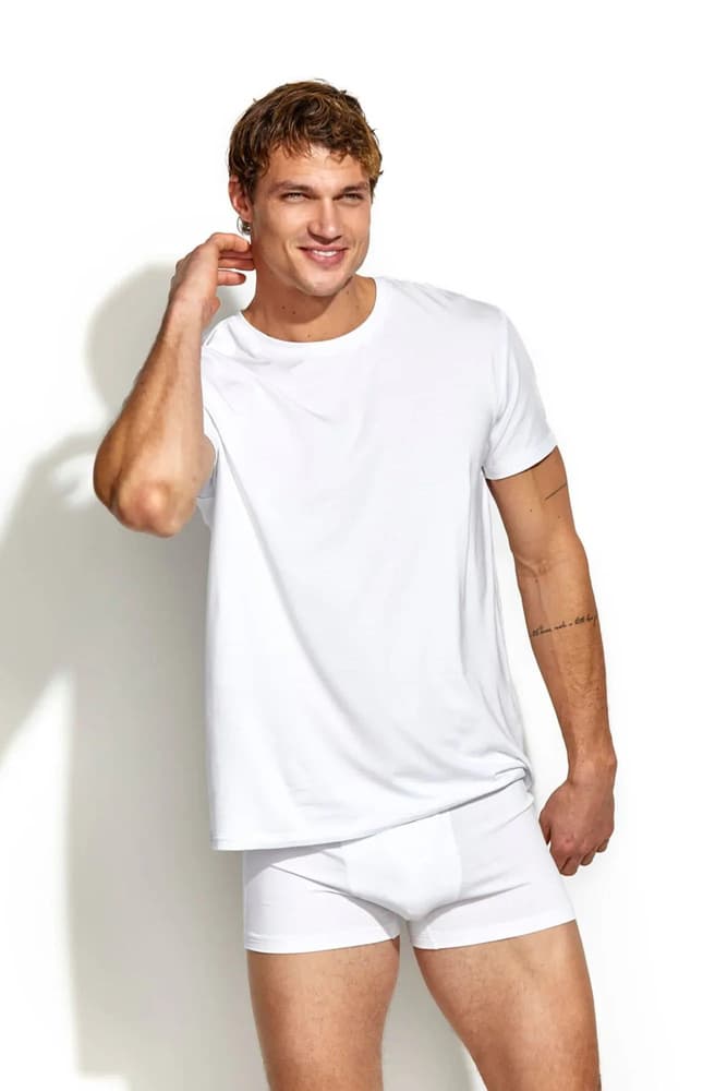 Bamboo/Cotton Crew Tee White, view: 2