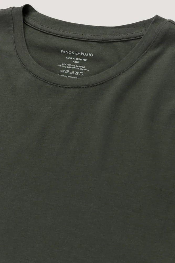 Bamboo/Cotton Crew Tee Tarmac, view: 2