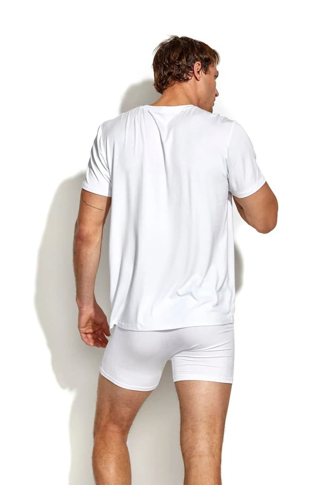 Bamboo/Cotton Crew Tee White, view: 3