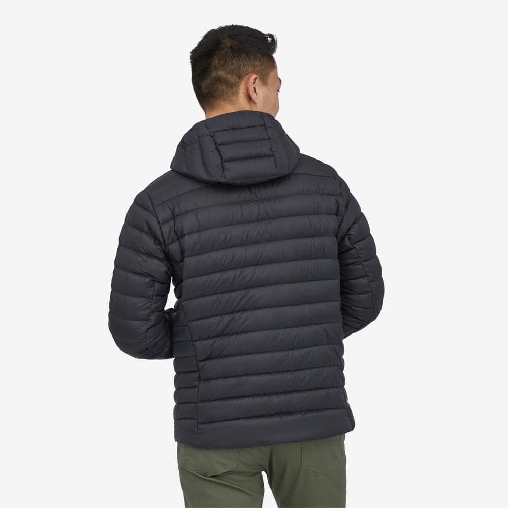 M's Down Sweater Hoody Black, view: 2