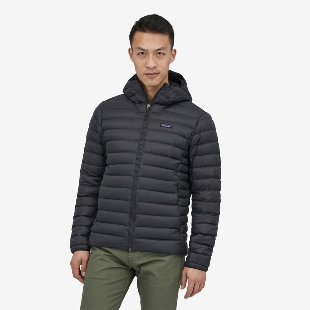 M's Down Sweater Hoody Black, view: 1