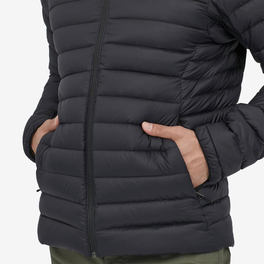 M's Down Sweater Hoody Black, view: 4
