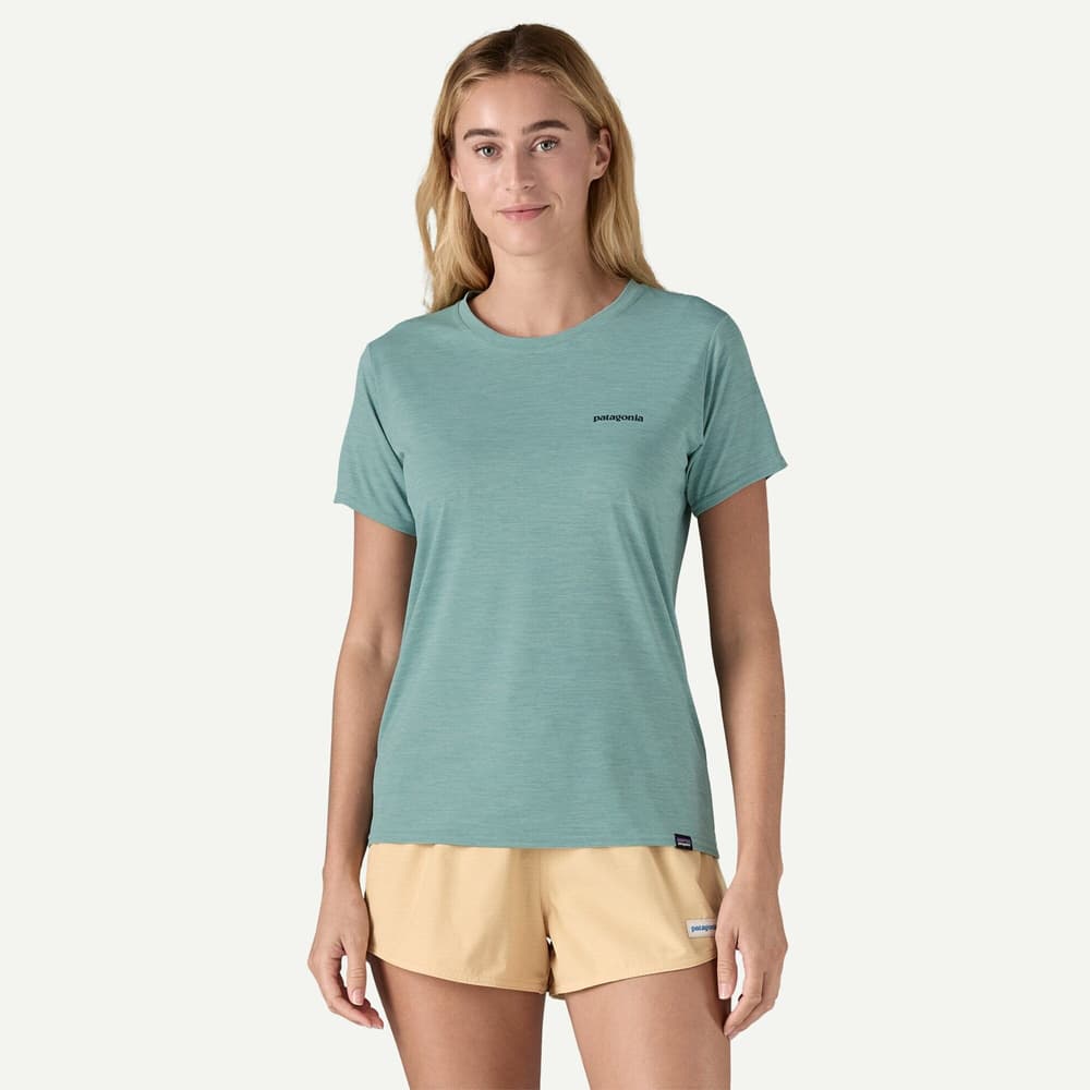 W's Cap Cool Daily Graphic Shirt - Waters Boardshort Logo: Thermal Blue X-Dye, view: 1
