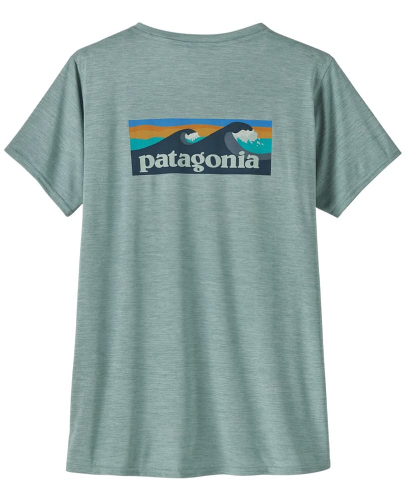 W's Cap Cool Daily Graphic Shirt - Waters Boardshort Logo: Thermal Blue X-Dye, view: 0