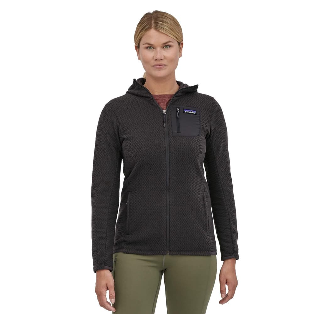 W's R1 Air Full-Zip Hoody Black, view: 1