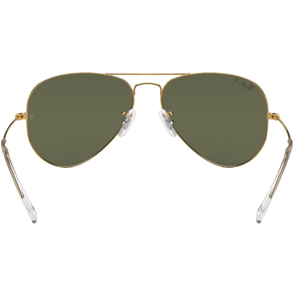 Aviator Large Metal Arista Gold G-15 Green Polarized, view: 3