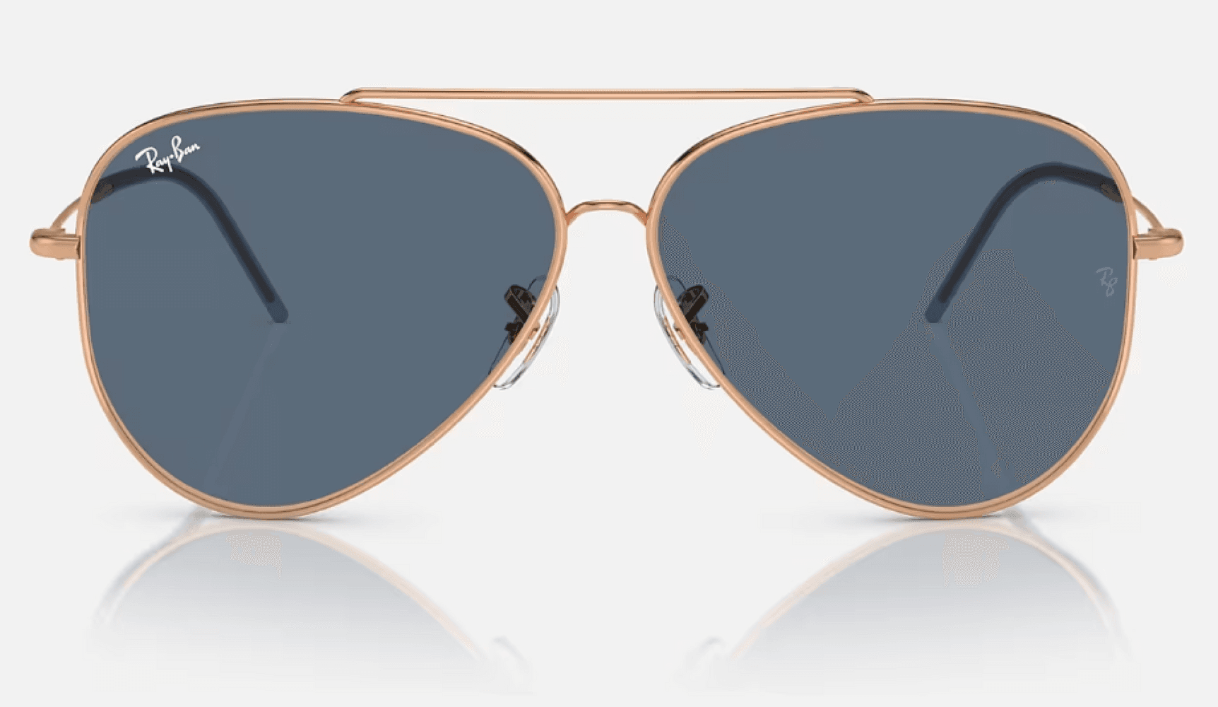 Aviator Reverse Polished Rose Gold Blue, view: 1