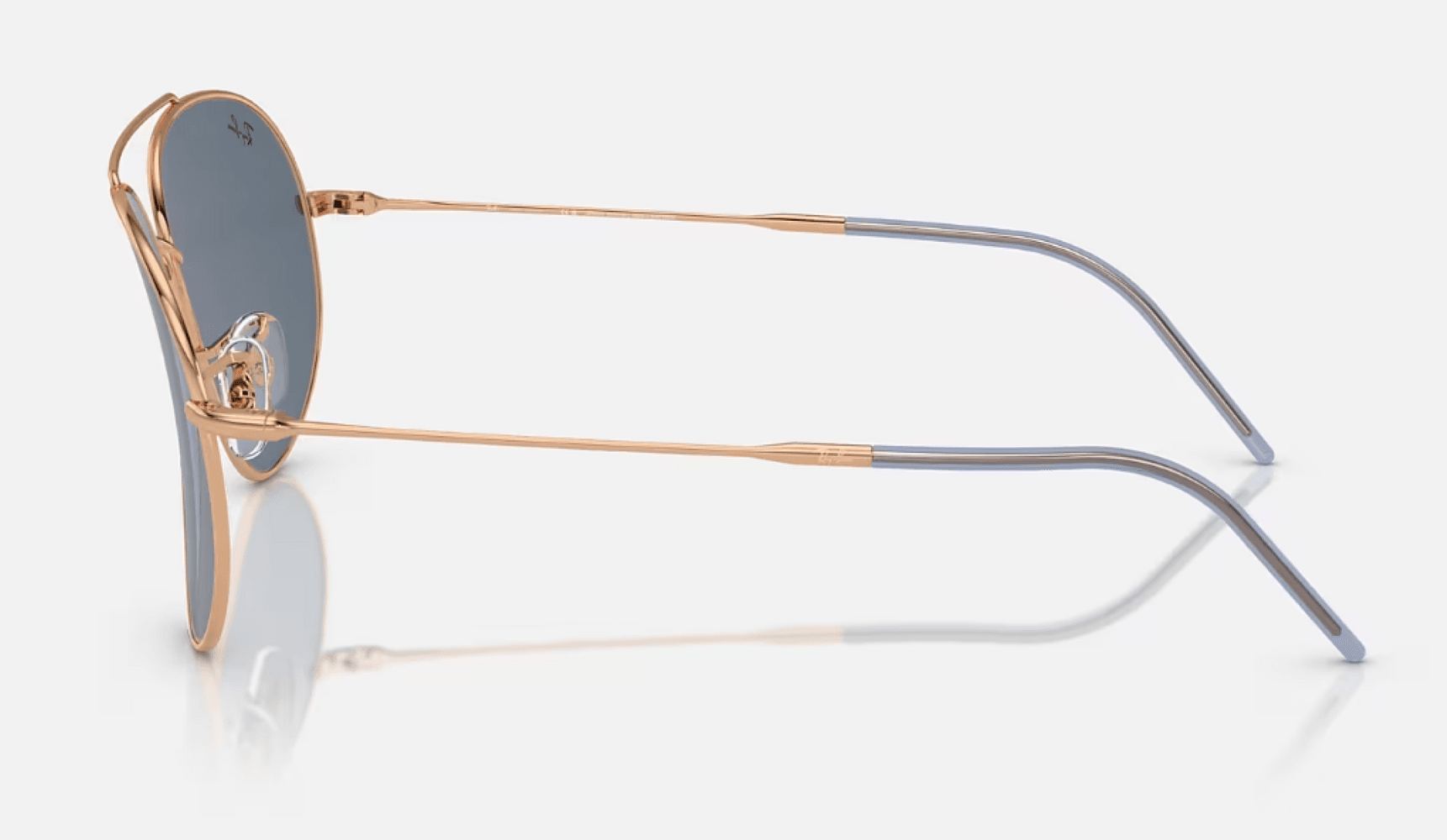 Aviator Reverse Polished Rose Gold Blue, view: 3