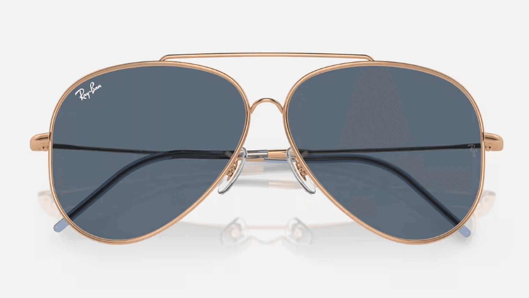 Aviator Reverse Polished Rose Gold Blue, view: 5