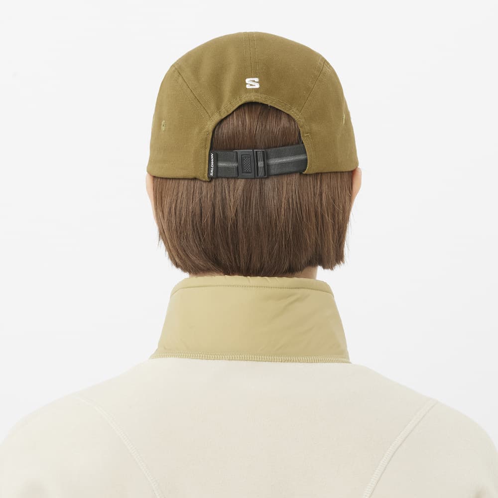Logo 5 Panel Cap Olive, view: 2