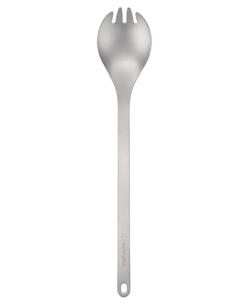 Long Titanium Spork Silver, view: 0