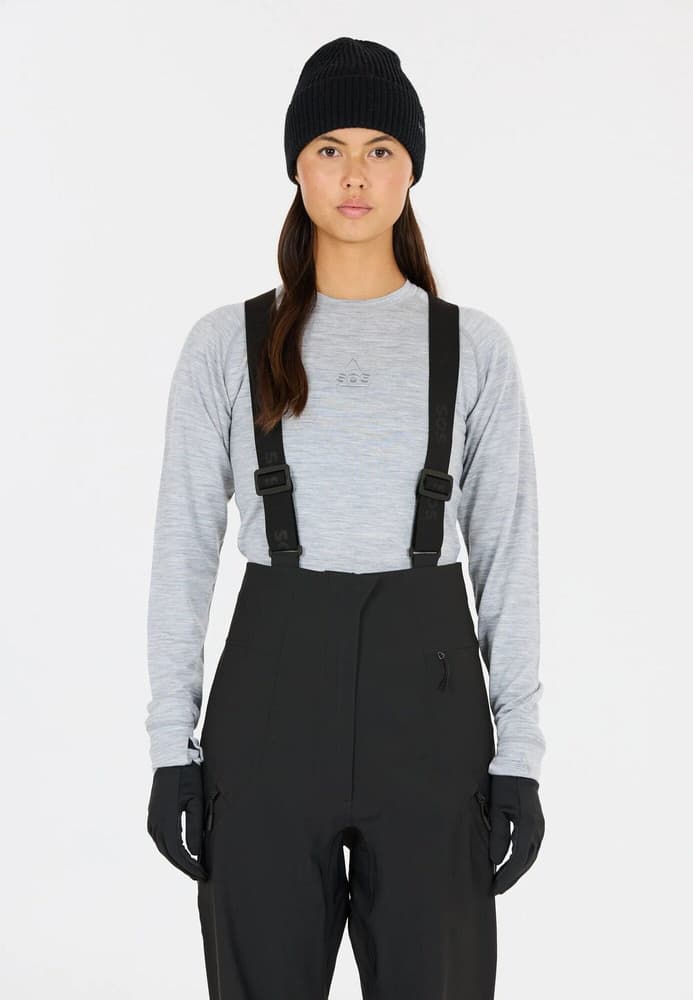 Hoverla W 3L Shell Bib Pants Black, view: 2