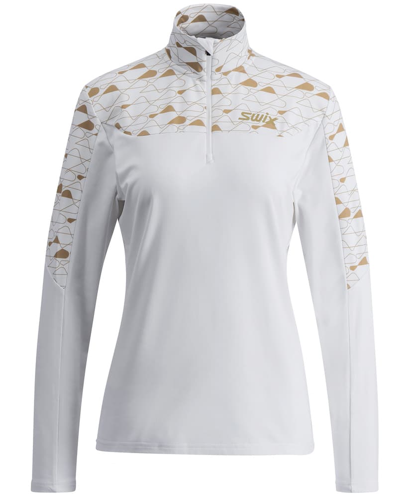 Infinity Light Half Zip W Bright White/Dune, view: 0