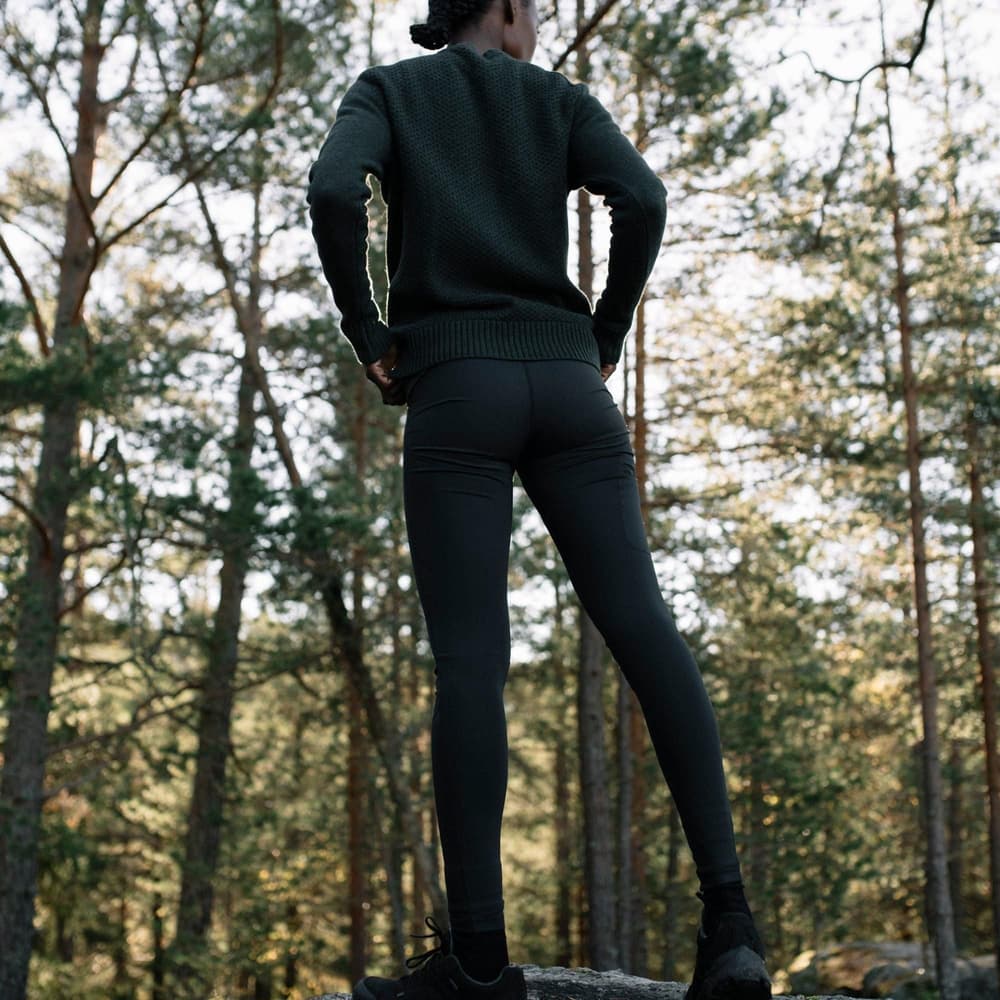 W Maple Hiking Tights Black, view: 1