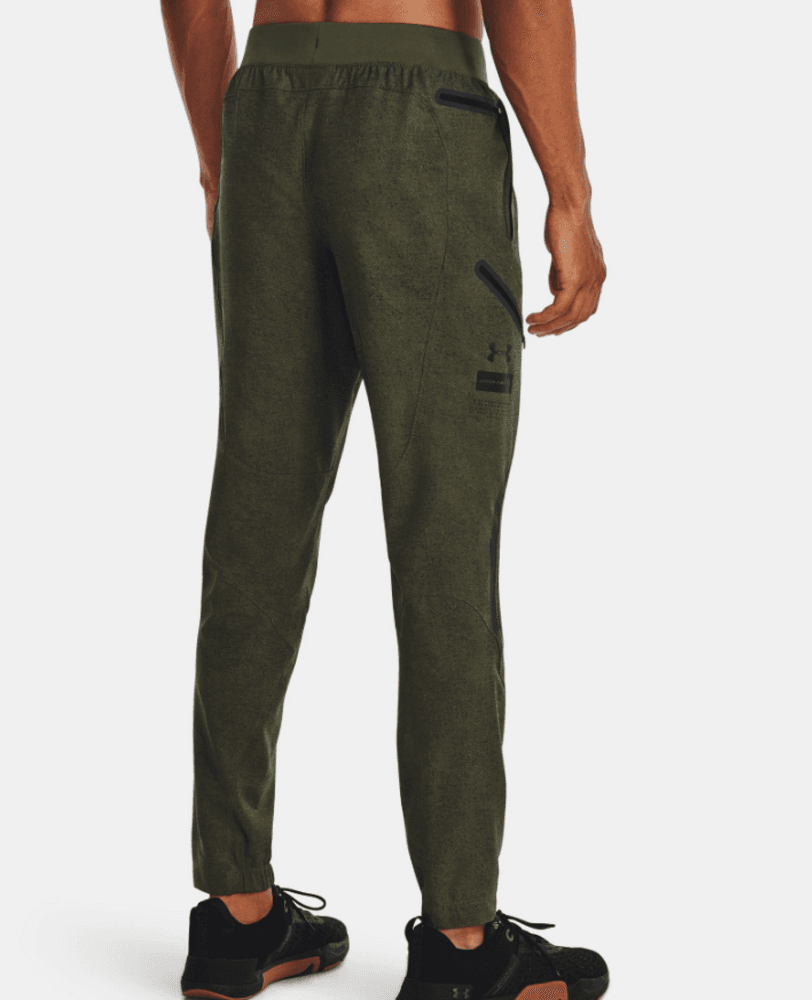UA Unstoppable Cargo Pants Marine OD Green, view: 2