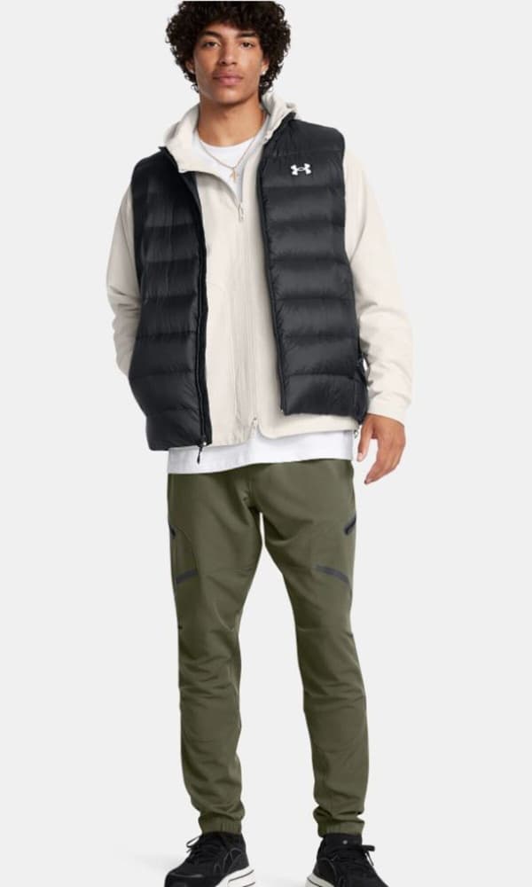 UA Unstoppable Cargo Pants Marine OD Green, view: 5