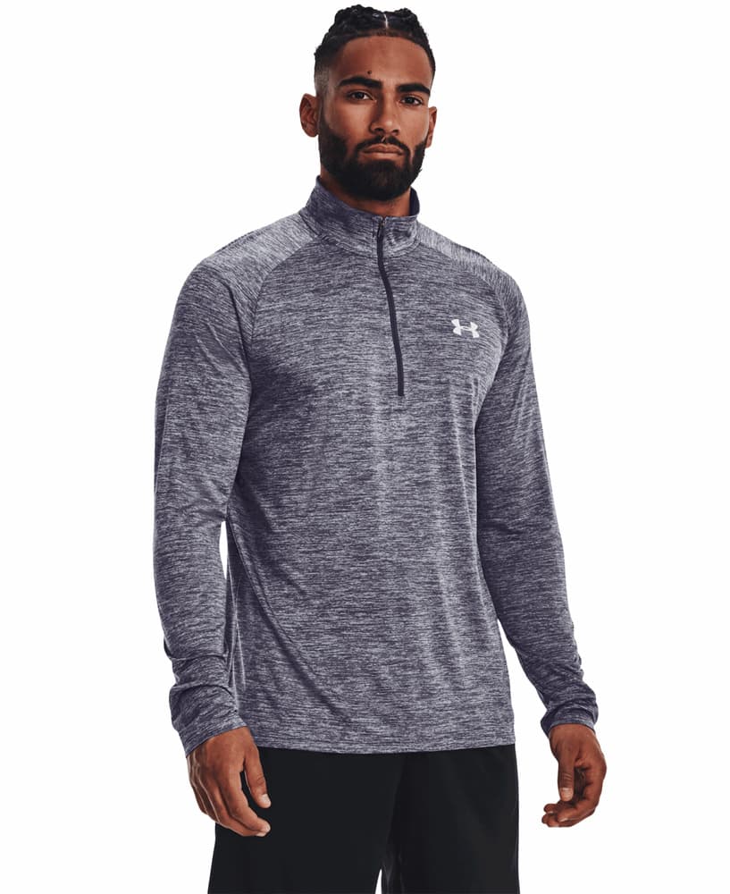 Tech 2.0 1/2 Zip Tempered Steel / Mod Gray / White, view: 0