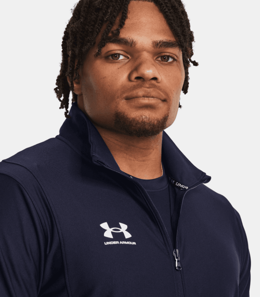 UA M's Ch. Track Jacket Midnight Navy, view: 2