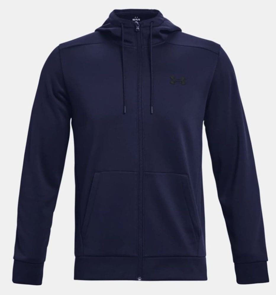 UA Armour Fleece FZ Hoodie Midnight Navy, view: 3