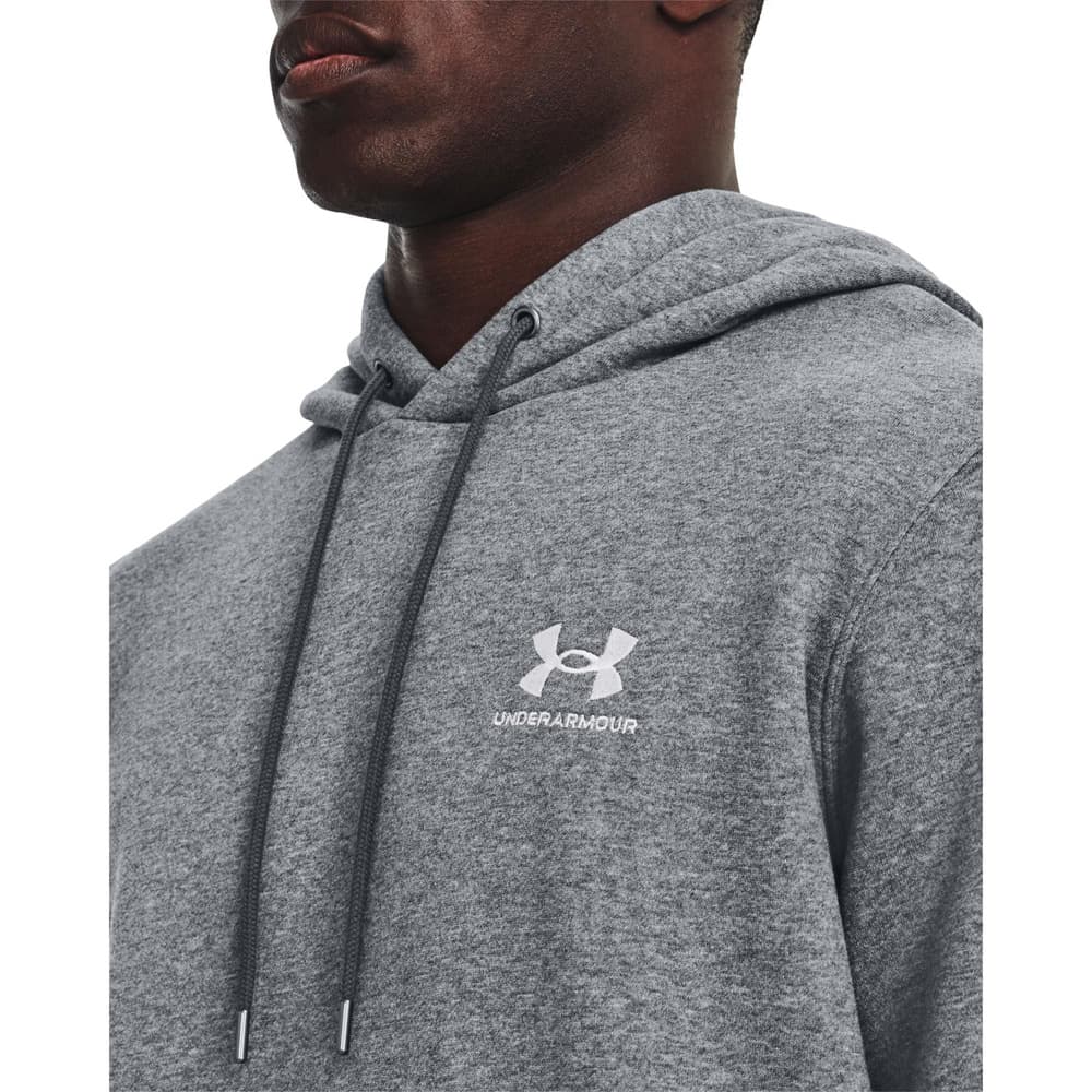 Essential Fleece Hoodie Pitch Gray Medium Heather/White, view: 2