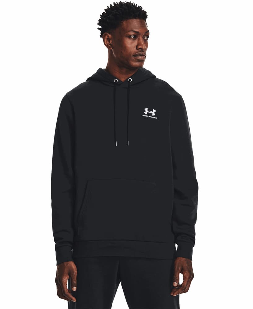 Essential Fleece Hoodie Black/White, view: 0