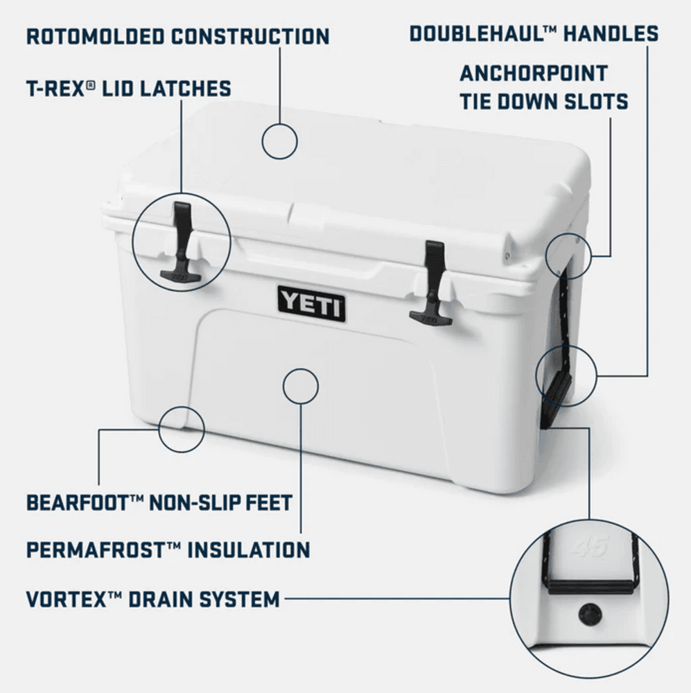 Tundra 45 Cool Box White, view: 4