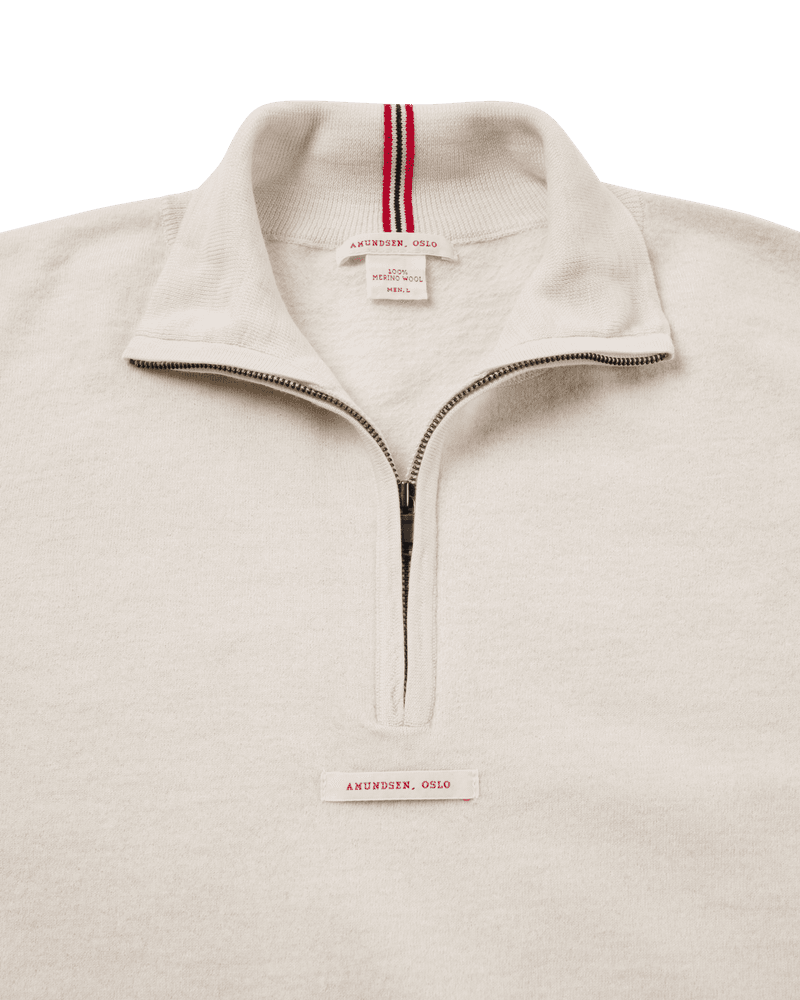 Boiled Half Zip Mens Oatmeal, view: 2