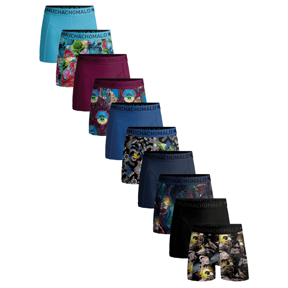1010 10Pk Boxer Print/Solid 22 Assorted, view: 0