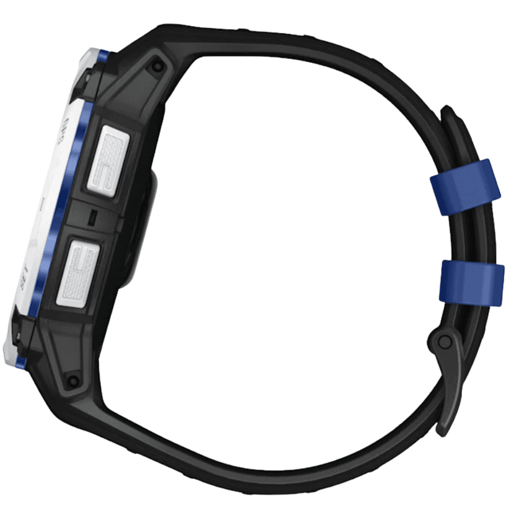 Instinct 3 - 50 mm, Solar Whitestone With Black/Bolt Blue Silicone Band, view: 3