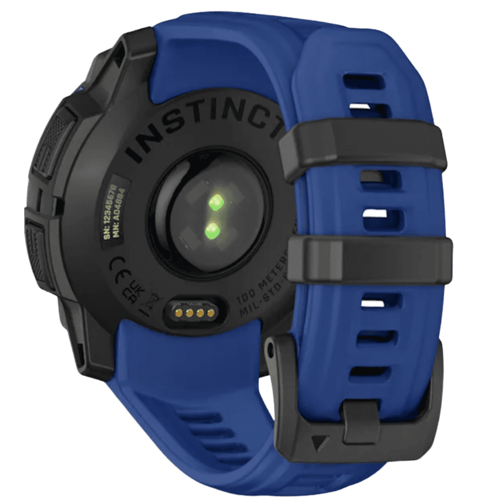 Instinct 3 - 45 mm, Amoled Black With Bolt Blue/Black Silicone Band, view: 5