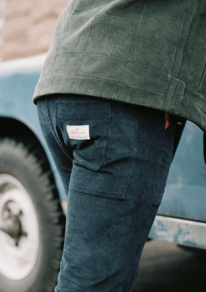 Fjordcord Slacks 8 Wale Mens Dark Desert, view: 4