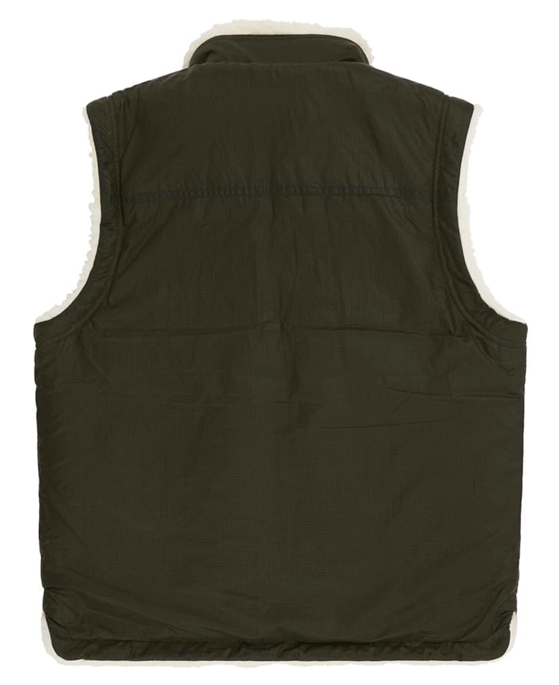 Harvester Reverso Waxed Vest Unisex Olive, view: 4
