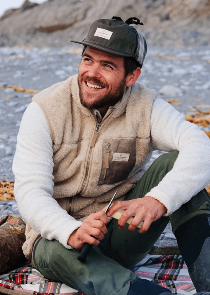 Heroes Wool Fleece Vest Mens Natural, view: 1
