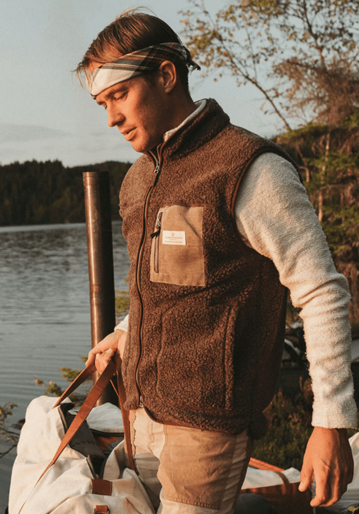 Heroes Wool Fleece Vest Mens Cowboy, view: 1