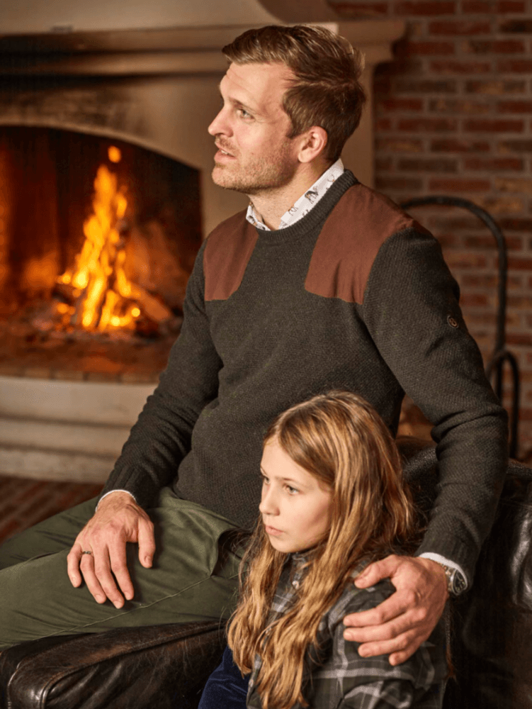 Ragdale Shooting Wool Pullover Men Dark Green, view: 2