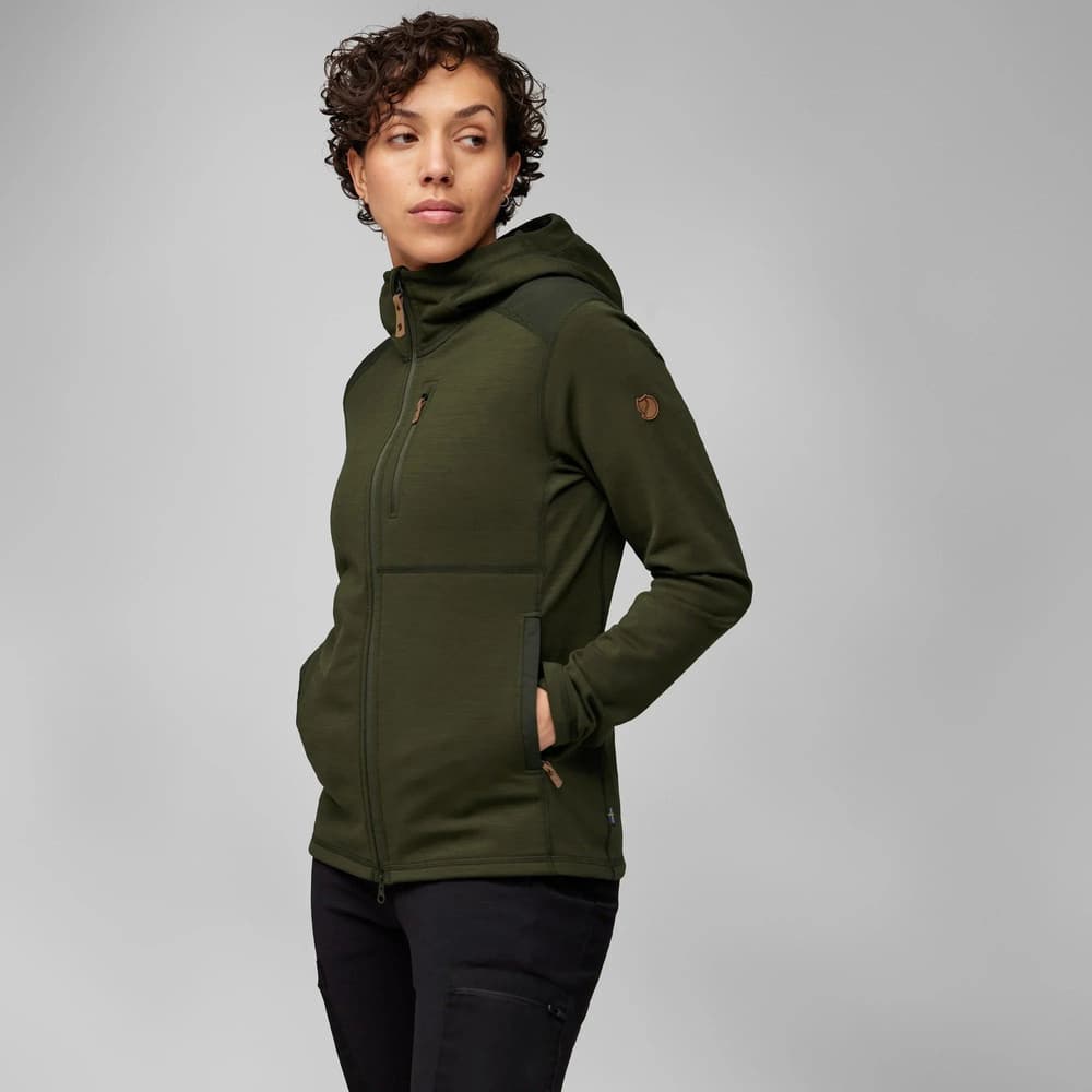 Keb Fleece Hoodie W Deep Forest, view: 3