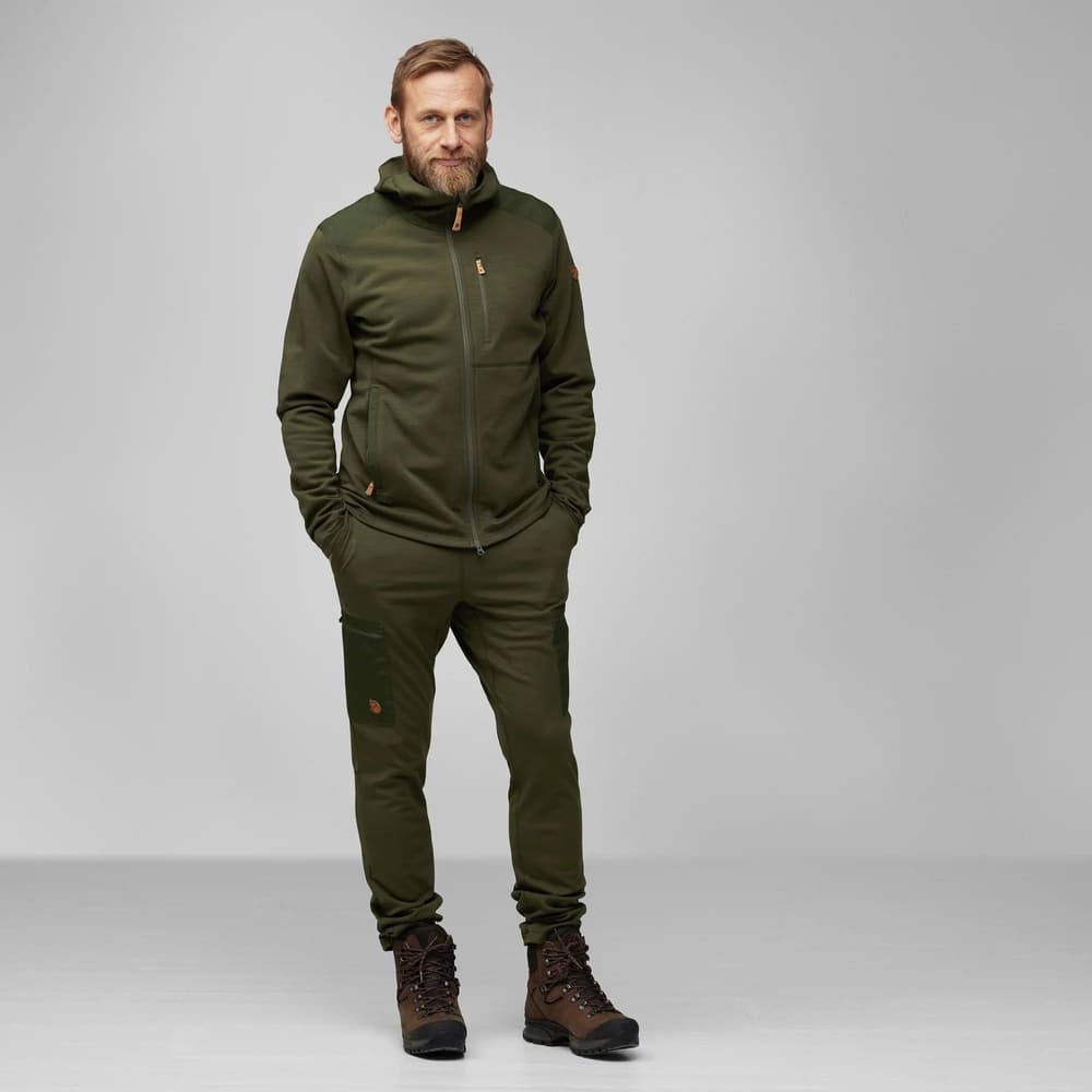 Keb Fleece Hoodie M Deep Forest, view: 2