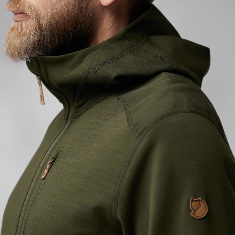 Keb Fleece Hoodie M Deep Forest, view: 4