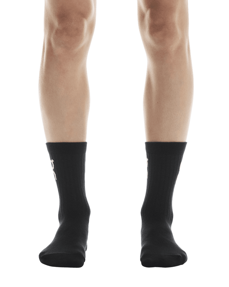Logo Sock High 3P Black, view: 2