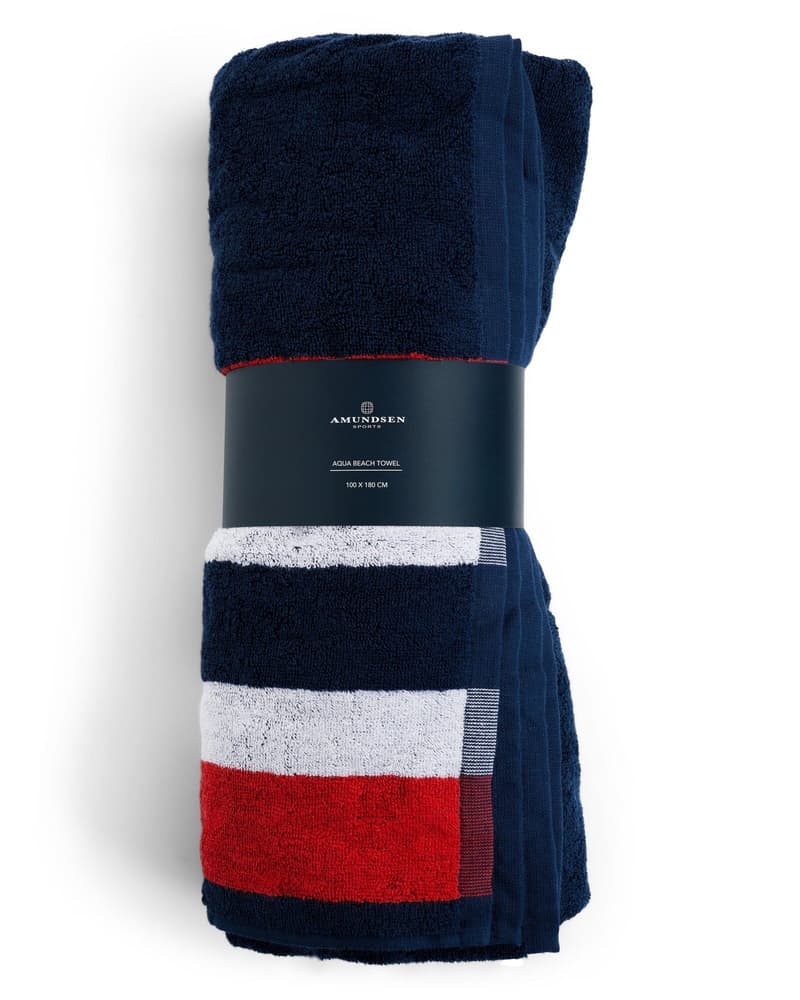 Aqua Beach Towel Faded Navy, view: 8