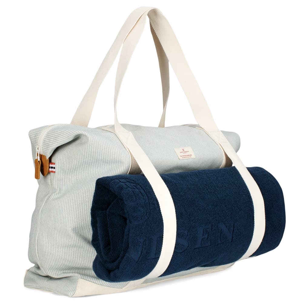 Aqua Beach Towel Faded Navy, view: 4