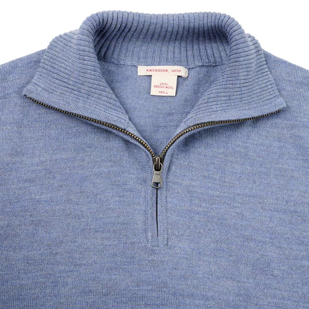 Peak Half Zip Denim Blue, view: 2