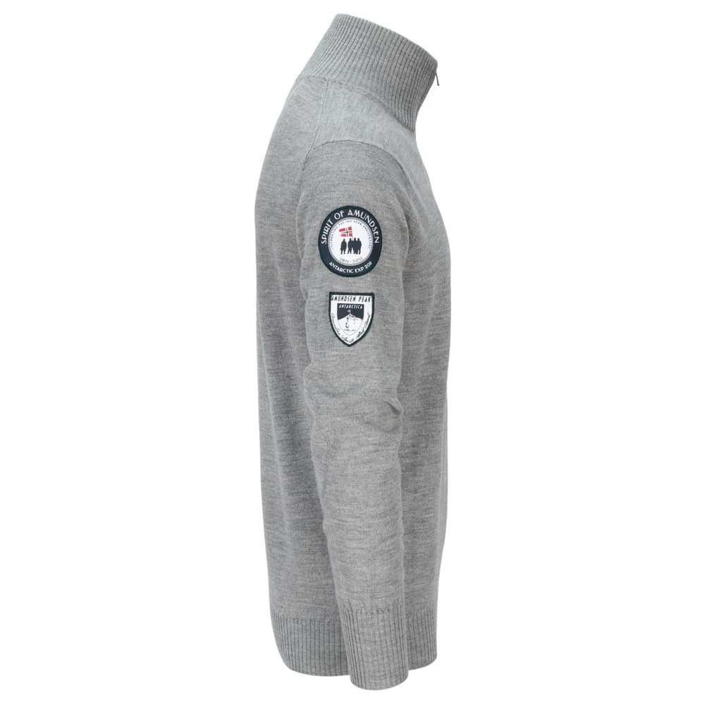 Peak Half Zip Mens Light Grey, view: 2