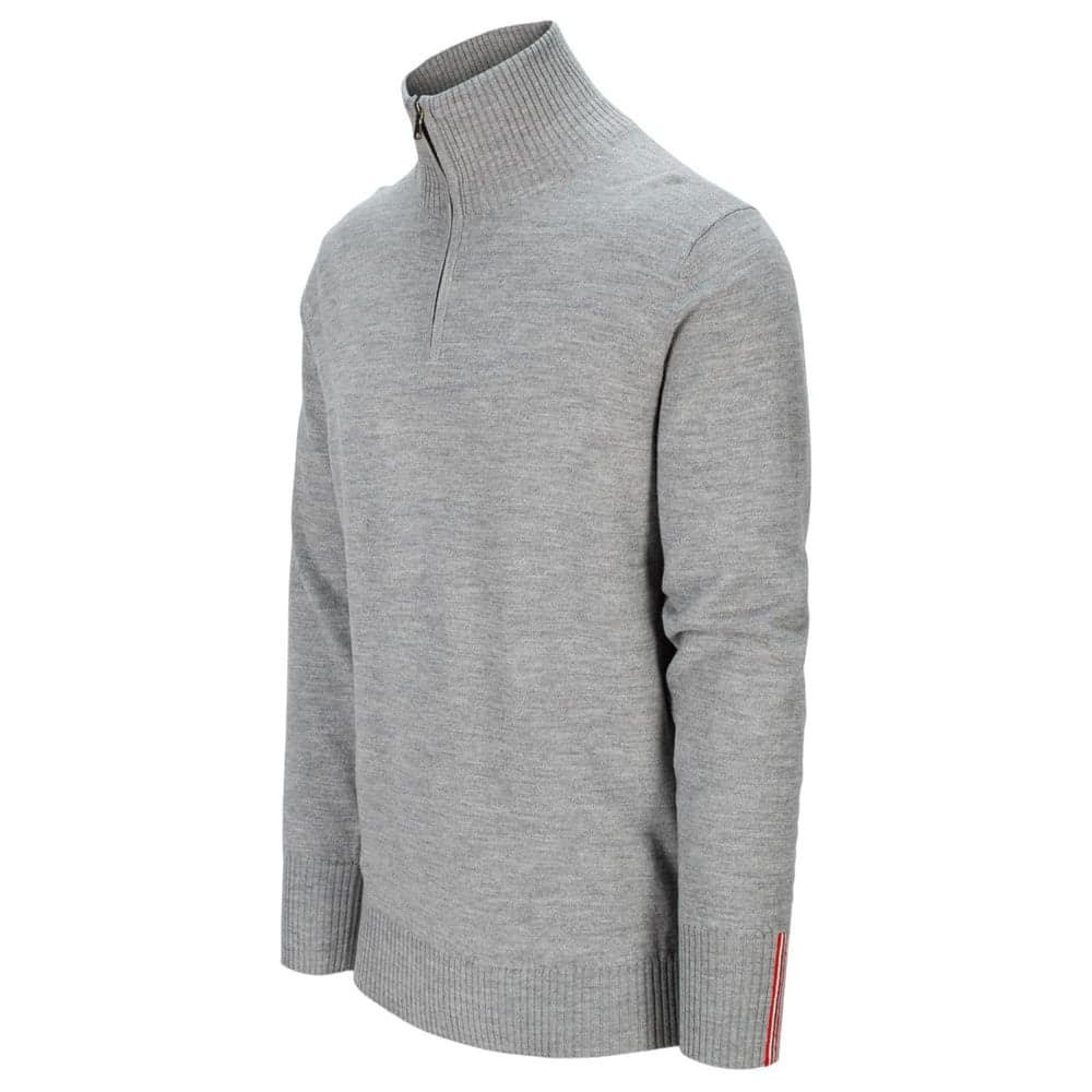 Peak Half Zip Mens Light Grey, view: 3