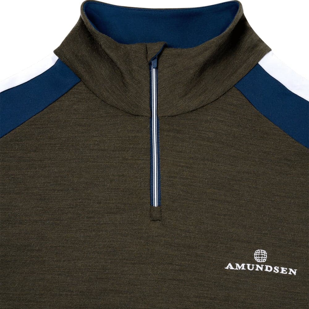 5Mila Half Zip Mens Olive/Stripe, view: 2