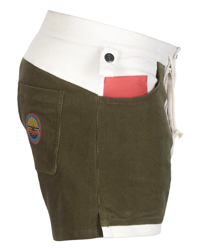 5incher Concord Shorts Mens Natural/Olive Ash, view: 2